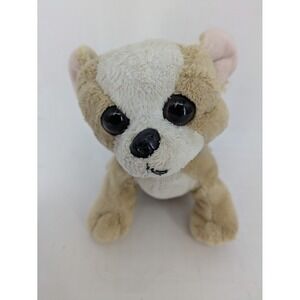 Ganz Lil Kinz Chihuahua Plush Small Tan White HS104 Stuffed Dog Retired No Code